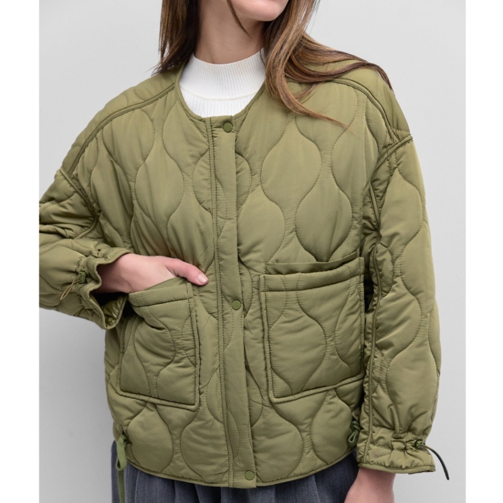 NWT- MOD REF - THE KARA quilted boxy jacket